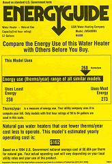 yellow energyguide label, Boston, Newton MA